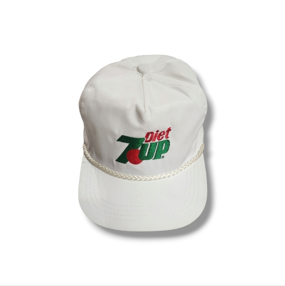 Vintage 80's White 7UP Cap